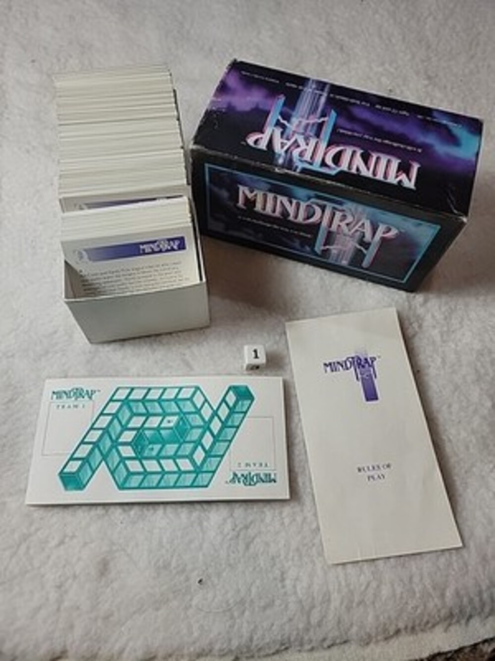 Mindtrap Board Game 1991 Vintage Mind Challenge Critical Thinking